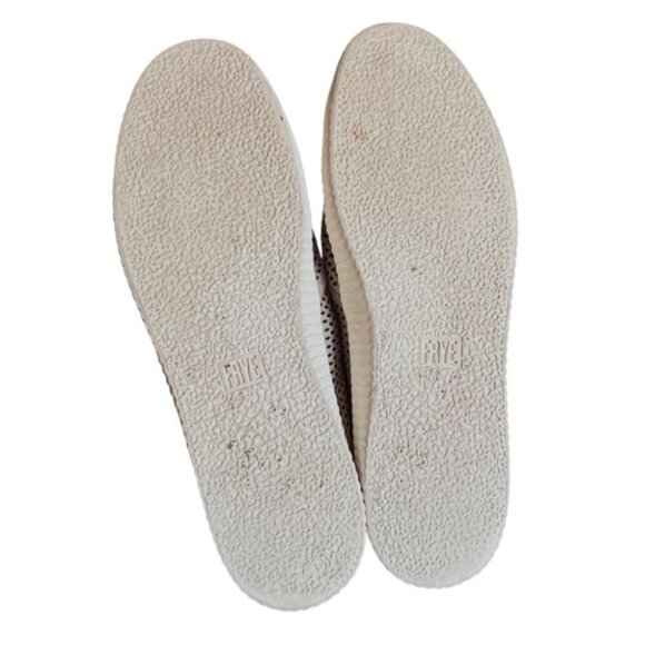 Frye Camille Gray Perforated Suede Slip-On Shoes Size 11 - Picture 14 of 15